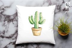 Watercolor Cactus Clipart Sublimation PNG Product Image 2
