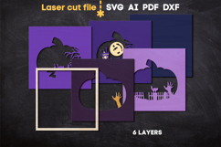 Halloween Pumpkin Frame SVG laser cut files for Glowforge Product Image 2