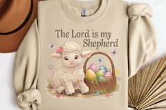 The lord is my shepherd PNG, Retro Easter Sublimation PNG Product Image 2