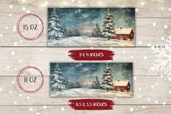 Winter Forest Mug Sublimation, Cozy Winter Mug Design Product Image 2