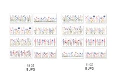 Watercolor Flowers,MugArt,Flower Illustration Product Image 2