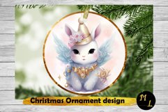 Christmas Ornament,Watercolour Unicorn Christmas Ornament Product Image 1