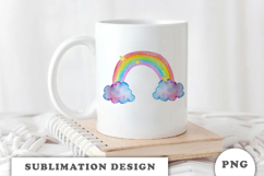Watercolor Cute Rainbow png Product Image 2