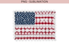 USA flag patchwork png design for T-shirts Product Image 2