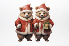 Christmas Teddy Bear Sublimation Clipart PNG Product Image 2
