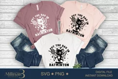 I Put The Bad In Batminton SVG |Bats Svg,Badminton Svg Product Image 2