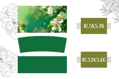 Floral Tumbler Design, White Flowers 40 Oz Tumbler Template Product Image 2