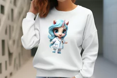 Unicorn Nurse Clipart, Unicorn Nurse Sublimation Product Image 2