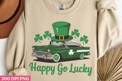 Happy Go Lucky PNG, St Patricks Day Sublimation PNG Product Image 3
