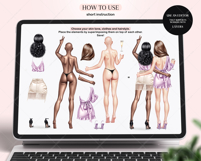 The Glamorous Besties Clipart Portrait Creator Product Image 2