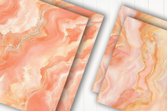 Peach Marble Digital Paper Product Image 2
