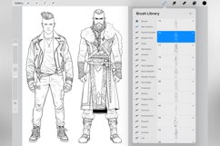 200 Procreate Men Fashion Stamp Brushes Product Image 5