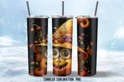 Pumpkin Halloween Tumbler Wrap Sublimation Design |Tumbler W Product Image 2