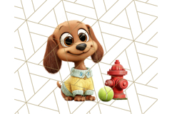 Pet Shop Clipart, Cute Big Eyed Animals, Kawaii Pets PNG Product Image 2