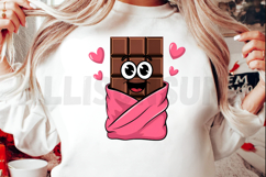 Chocolate Valentine Cartoon PNG, Valentine’s Day Sublimation Product Image 2