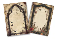 Witchy Botanical Junk Journal Pages Product Image 2