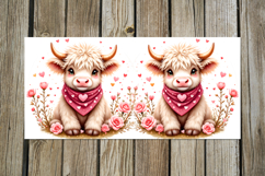 Valentine animals | cute cow mug sublimation design PL Product Image 2
