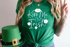 Kiss me i'm irish SVG, Round St. Patrick's Day Svg Product Image 2