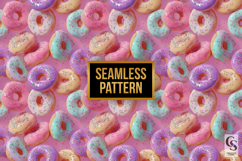 Sweet Donuts Pattern Digital Paper Product Image 2
