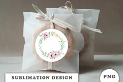 Watercolor flowers wreath PNG Product Image 2