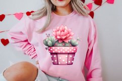 Pink Valentine Succulent Pot Clipart Product Image 2