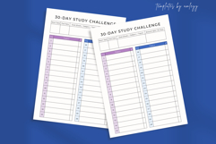 30-Day Study Challenge Planner | Canva Editable Study Tracke Product Image 2