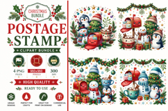 Snowman Penguin Mailbox Christmas Tree | Sublimation Design Product Image 1
