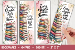 Cozy Reading Floral Bookmark Sublimation Product Image 1