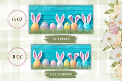 3D Easter Eggs Mug Wrap, Easter Ears Mug Template Product Image 2
