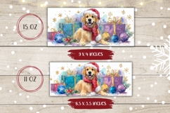 Watercolor Christmas Dog Mug Design, Christmas Presents Mug Product Image 2