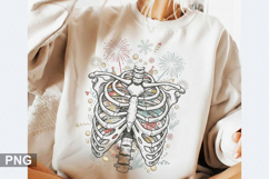 Christmas Skeleton Sublimation - Christmas PNG Design Product Image 1