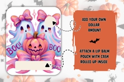 Boo Halloween Ghost Money Card, Printable Halloween PNG Product Image 2