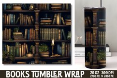 Tumbler Sublimation Wrap Magical Books Product Image 1