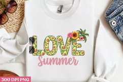 Love Summer PNG, Avocado Sublimation PNG Product Image 1