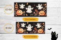 Halloween Mug Wrap Design, Fall Pumpkins Mug Sublimation Product Image 2