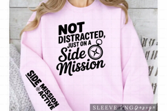Not Distracted Just On A Side Mission PNG Gamer Sleeve Product Image 2
