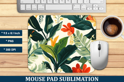 Botanical Garden Mouse Pad | Mouse Pad Sublimation Product Image 1