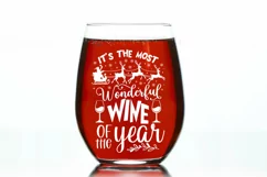 It's The most wonderful wine of the year SVG, Christmas SVG Product Image 2