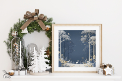 Moonlight digital paper, background clipart Product Image 2