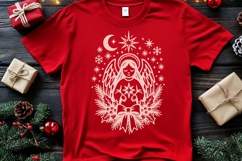 Gothic Christmas Angel SVG | Mystical Witchy Holiday Design Product Image 2