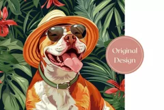 Tropical Tumbler Wrap, Staffordshire Bull Terrier Tumbler Product Image 2