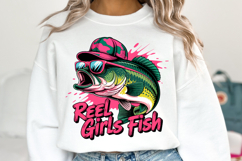 Reel Girls Fish Svg | Svg Files for Cricut | Shirt Svg Product Image 1