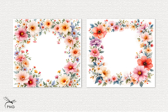 Floral digital paper, background clipart Product Image 2