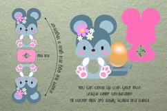 Cute Mouse | Easter Egg Holder | Paper Craft Template Product Image 2