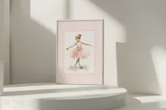 Watercolor Ballerina Baby Print Wall Art Product Image 2