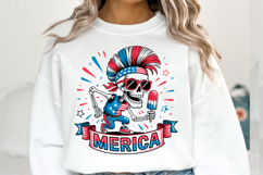 Skeleton Merica Svg | 4th of July Svg | Shirt Svg Product Image 1