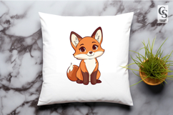 Cute Baby Fox Clipart Sublimation PNG Product Image 3