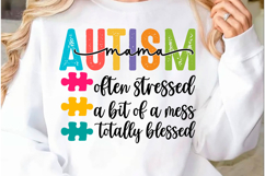 Autism Mom Sweatshirt, Women’s Svg Png, Product Image 3
