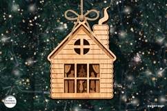 Christmas House Shadow Box SVG Bundle | Laser Cut | SVG Product Image 2