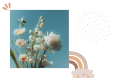 Flowers Pillow Case Design, Spring Pillow Template Product Image 2